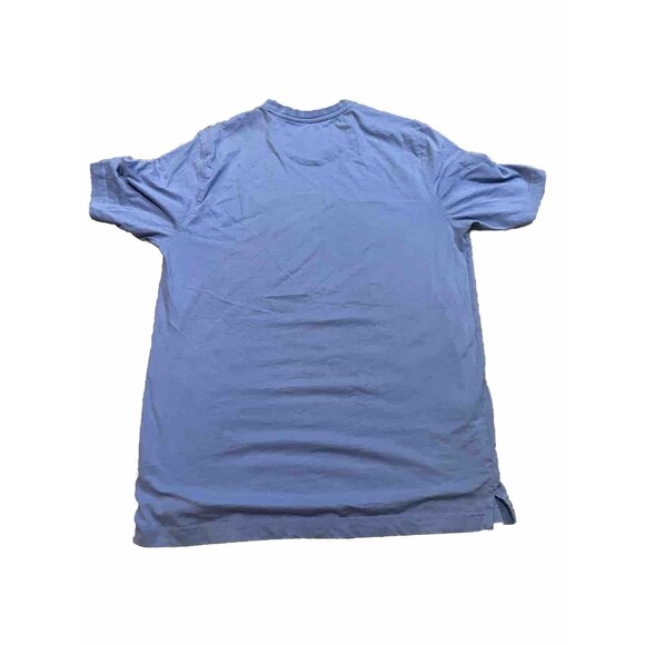 Greg Norman Shirt Men's Large  Solid Blue 100% Cotton - Picture 2 of 3